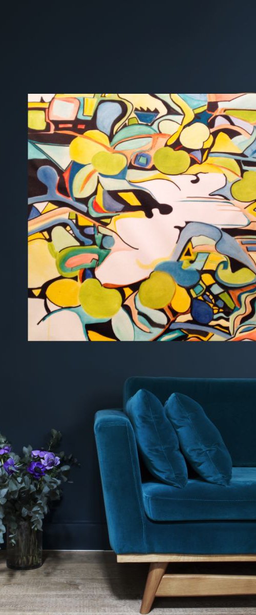 Apple tree- Large size 100 x 81 by Carlo Toma