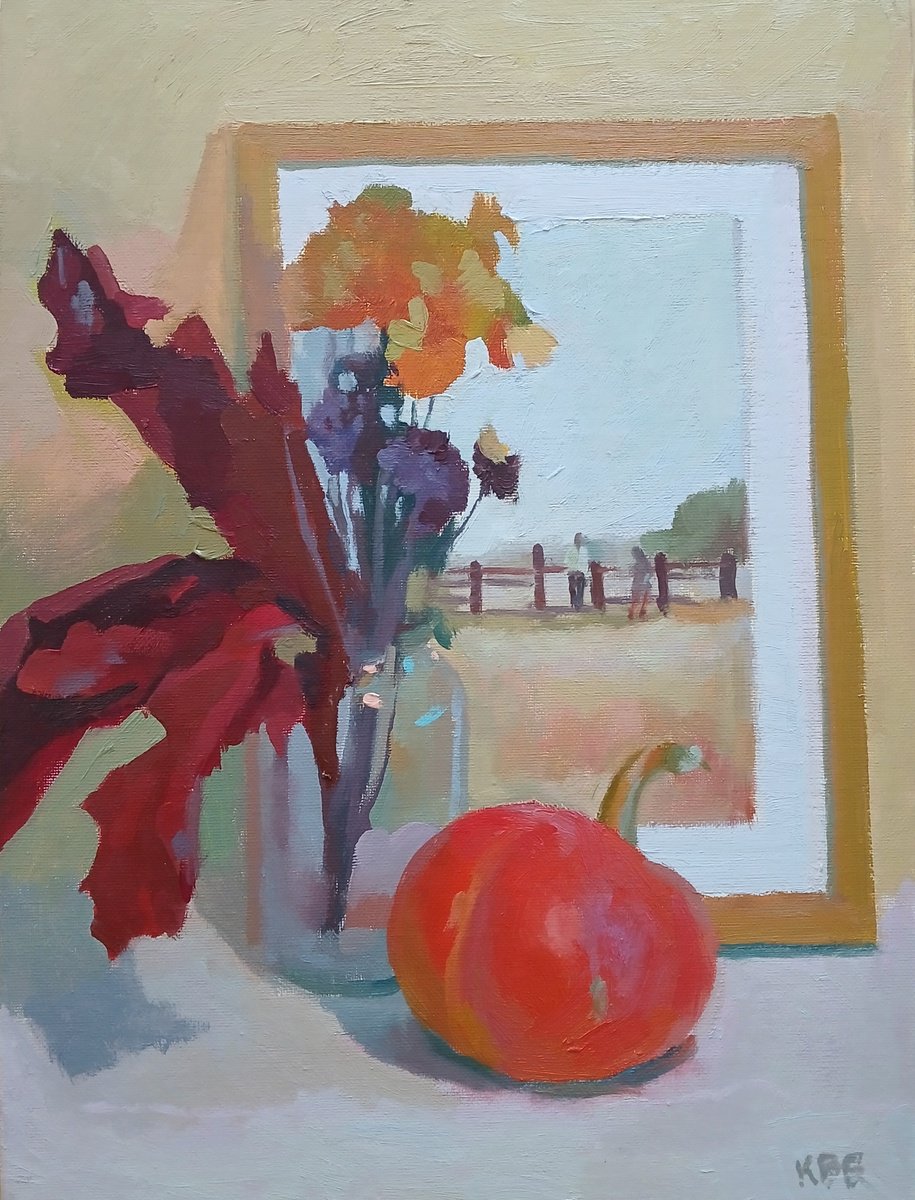 Impressionistic Still Life Oil Painting By Vasyl Koval, 12 X 16", Memory, Original Artwork