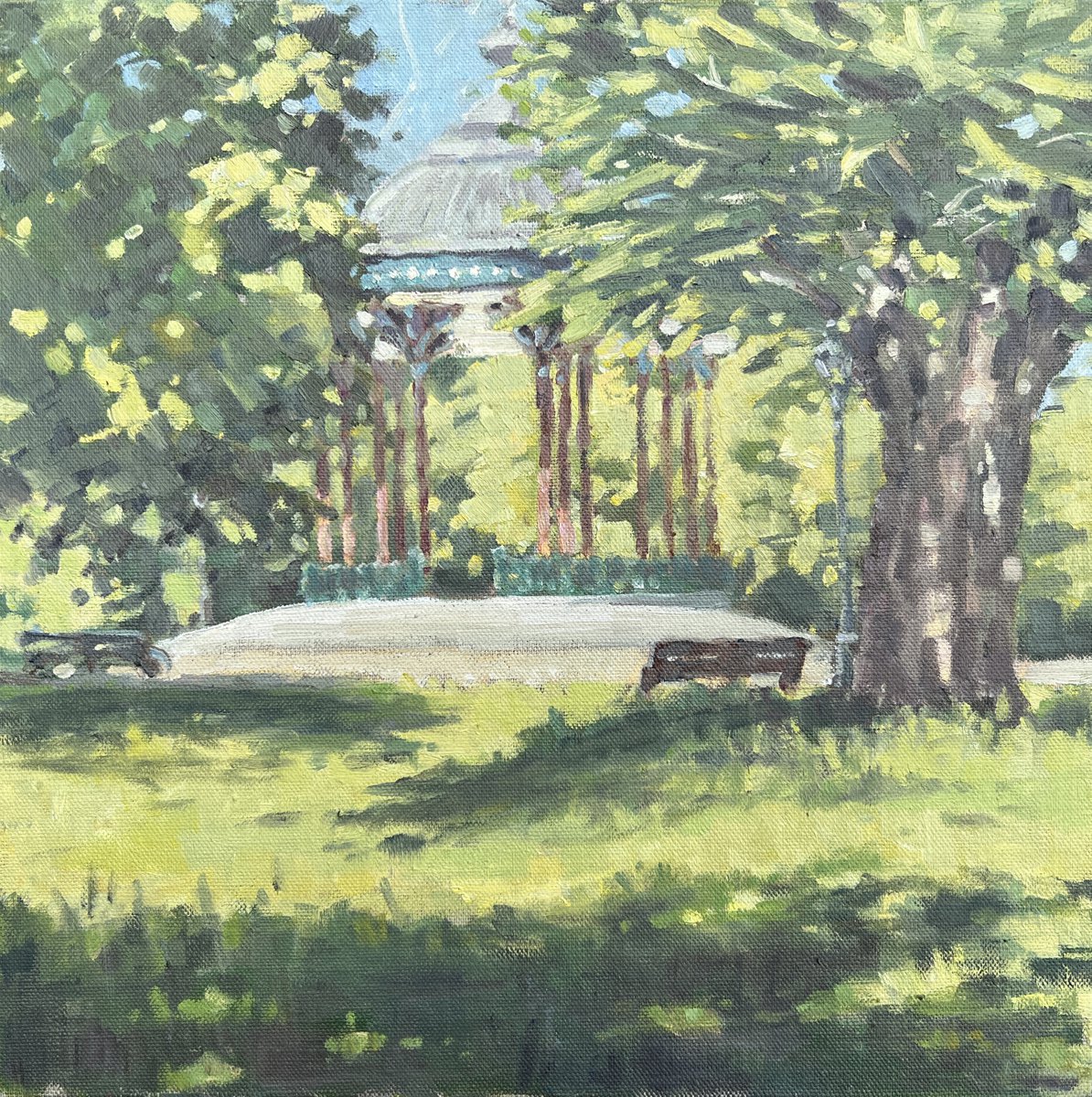 Clapham Common summer afternoon by Louise Gillard