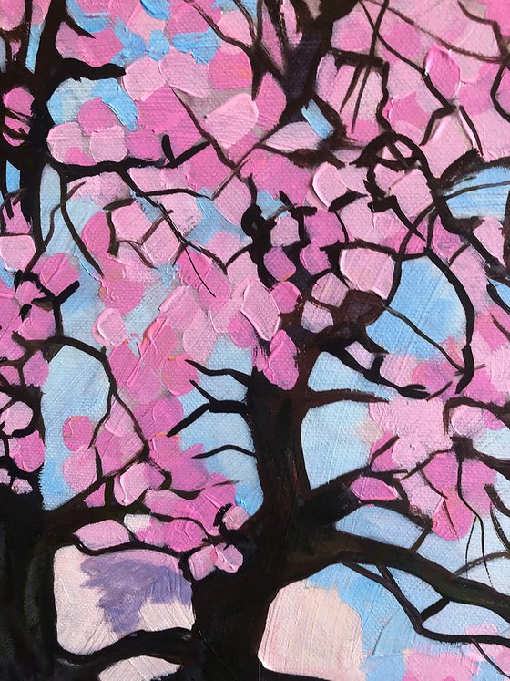 Spring Blossom by the Lake