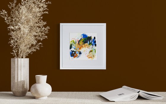 The way you look at me - Framed abstract painting - Ready to hang