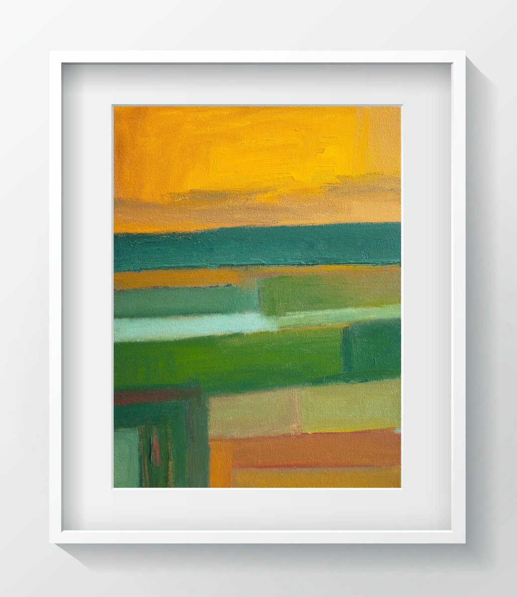 Abstract Giclee Print , Golden Hour By Thomas Hjelm, 17 X 21, Artwork For Sale On Artfinder