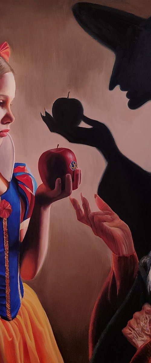 Snow White tries the apple! by Laura Muolo