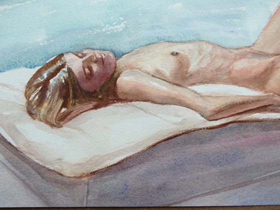 Reclining female nude