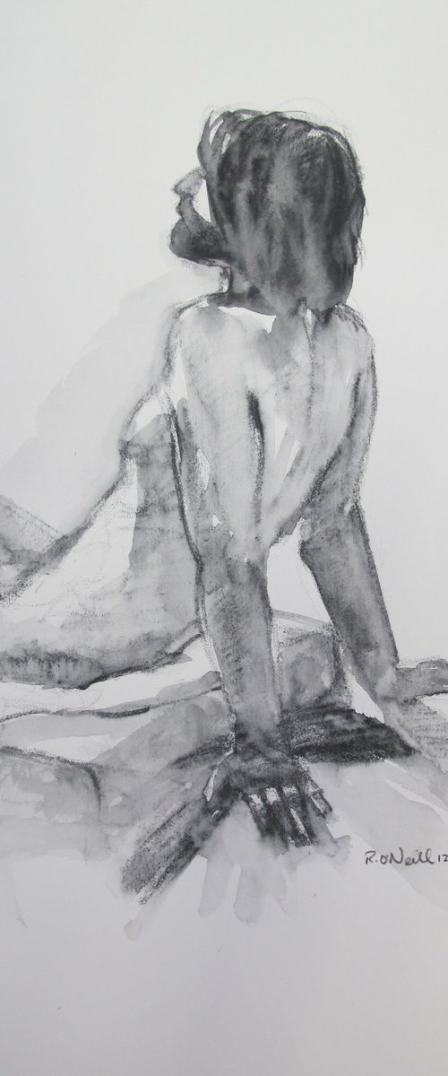 Seated male nude by Rory O’Neill