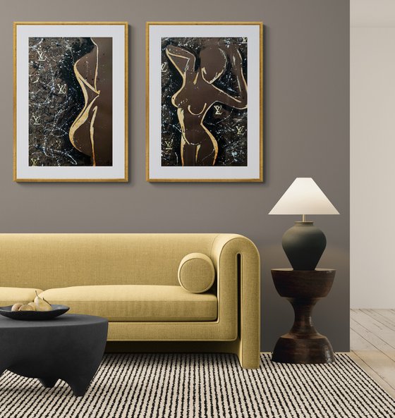 The Shape of Desire. Diptych.