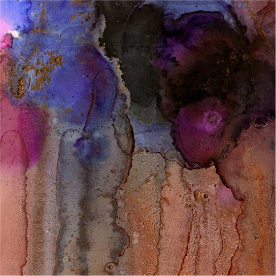 A Mystic Encounter 30 - Zen Abstract Painting by Kathy Morton Stanion