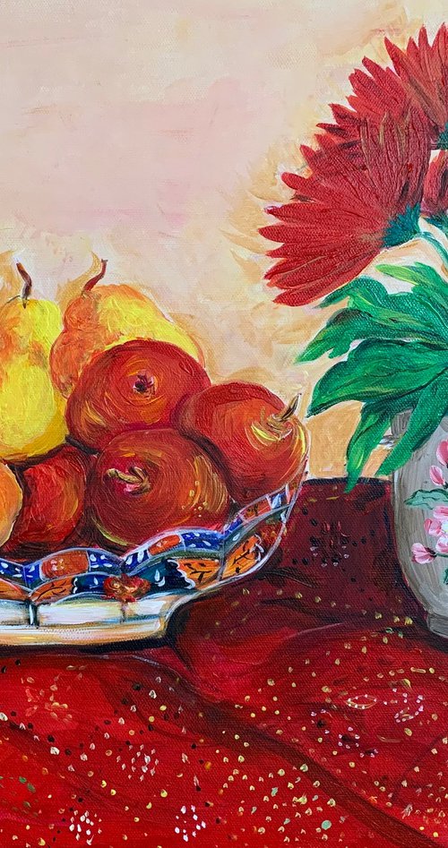 STILL LIFE IN RED by Nezabravka Balkanjieva