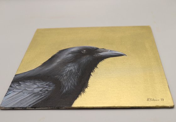 Raven III, Portrait of a Black Bird