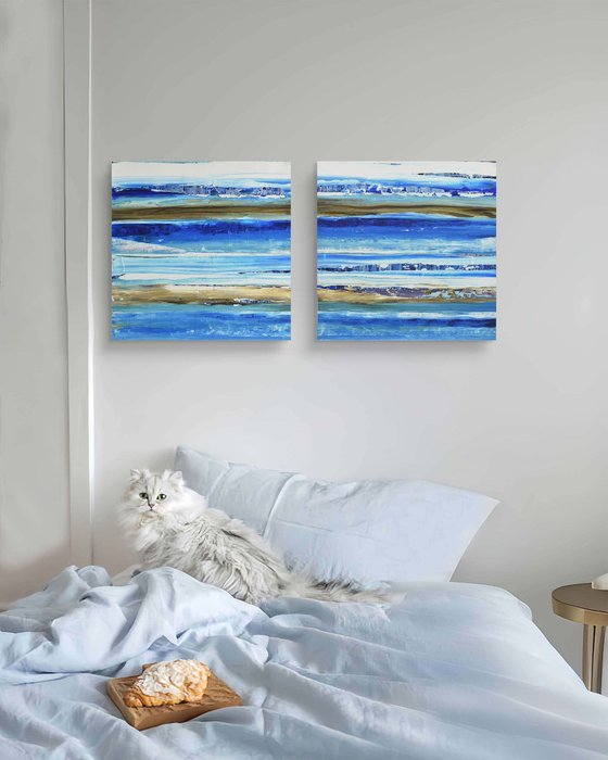 Aqua 11 (Diptych)