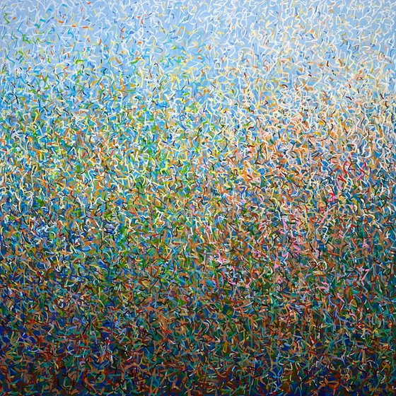 Garden Dance 152 x 152cm acrylic on canvas