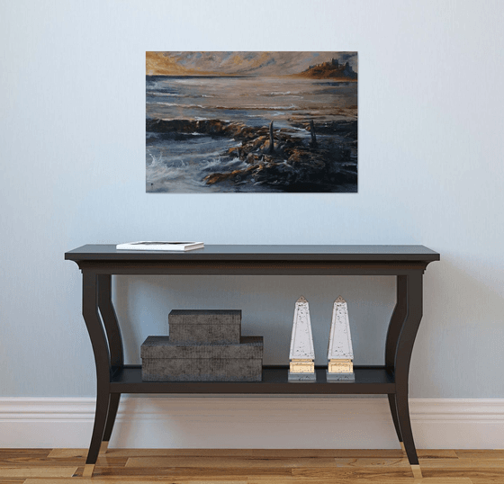 "Return of the tide Bamburgh"