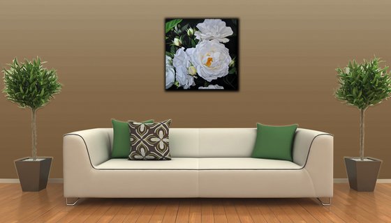 Roses painting