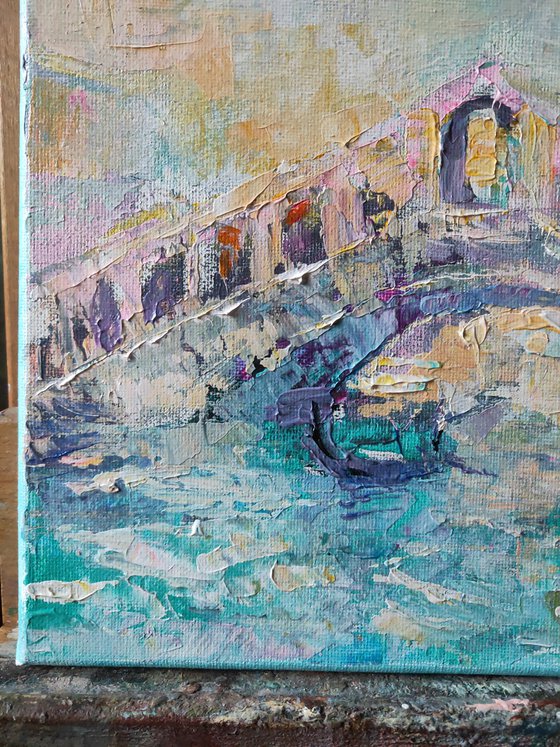 "Venice Bridge, Gondolier" by Olga Tsarkova