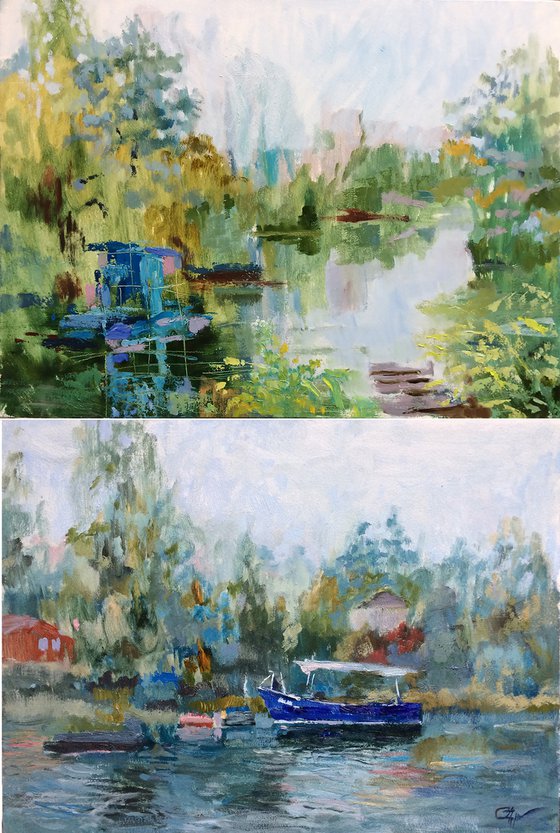 Diptych 40 x 60 cm