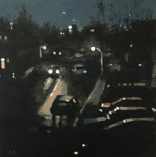 Urban street nocturnal. by Stephen Brook
