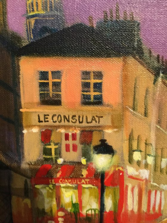 Paris Montmartre (linen canvas)