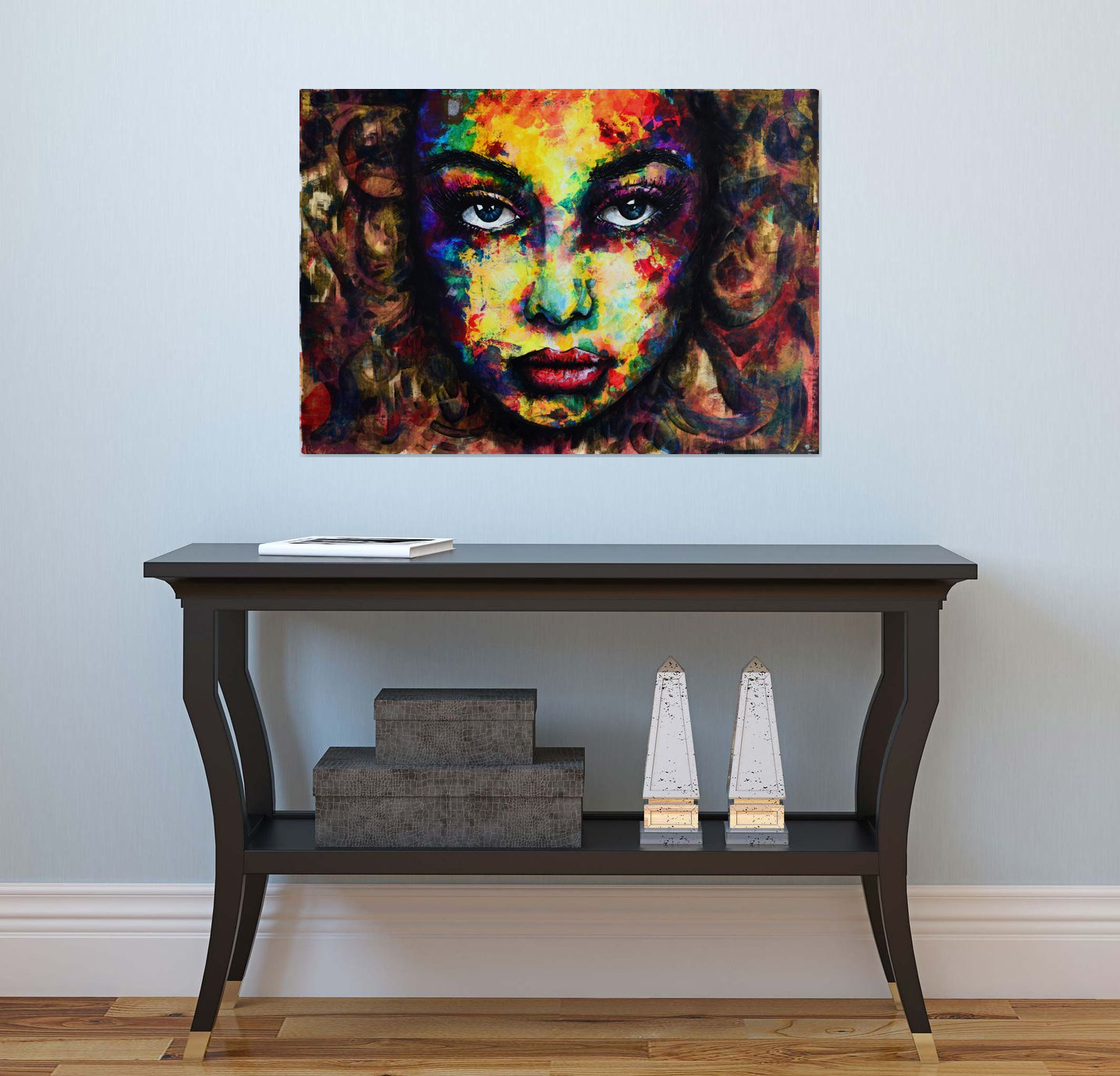 Abstract Modern Art Eye Canvas  Modern Art Painting Collection-HoMafy