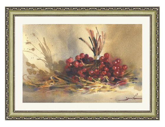 Viburnum watercolor nature