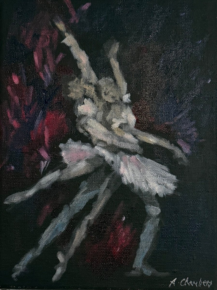 Expressive Oil Painting , Dancers (Study 3) By Alison Chambers, 9 X 11, Artwork For Sale On Artfinder