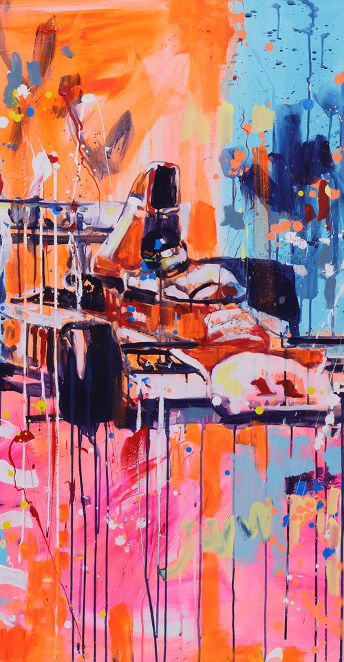 Hunt in McLaren GP US-Watkins Glen 76 by Marta Zawadzka