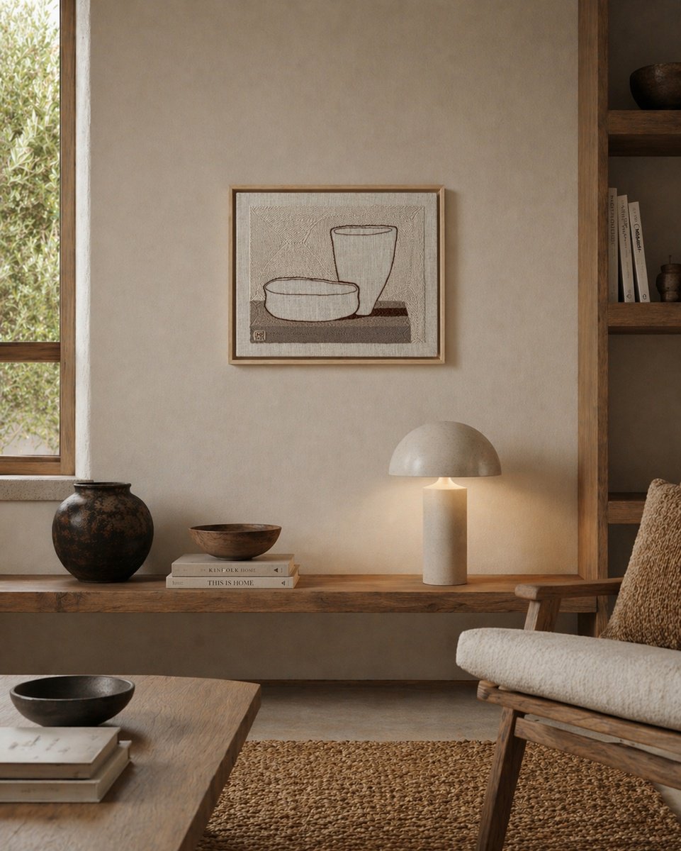 Geometric Relief , Vase Composition Xv