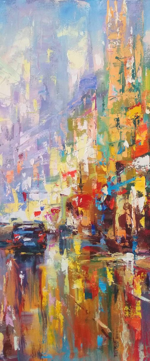 Abstract cityscape 05 by Andrej  Ostapchuk