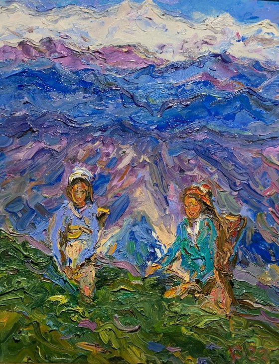 TEA PICKERS. TIBET