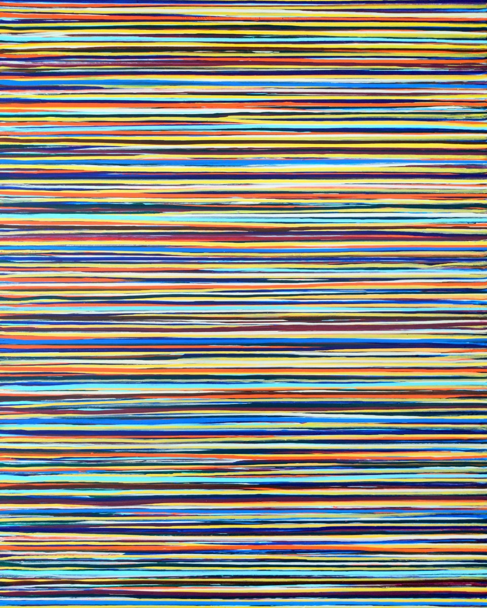 Abstract Acrylic Painting By Carla Sa Fernandes, 47 X 59, The Emotional Creation #377, Original Artwork