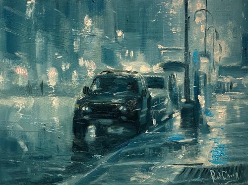 Rainy Day Street by Paul Cheng