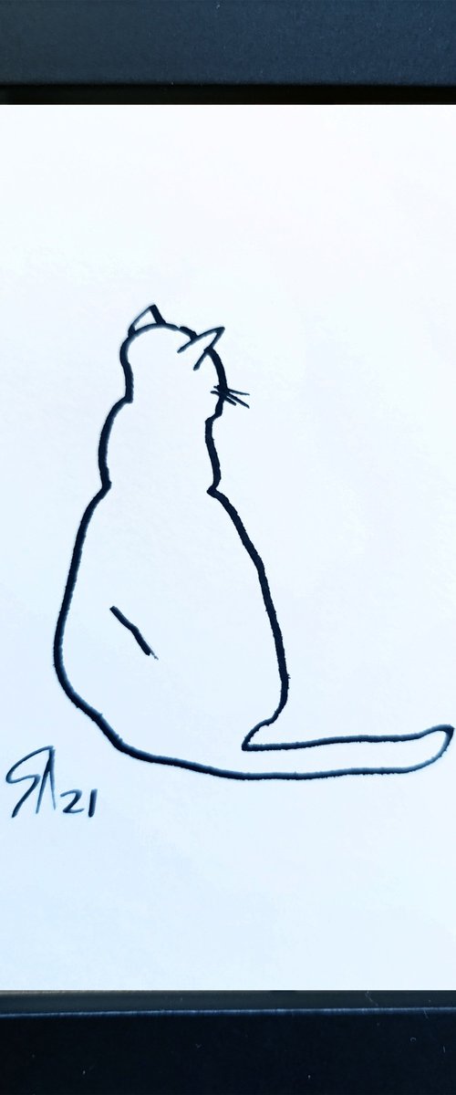 Cat portrait III by Salana Art / Svetlana Samovarova
