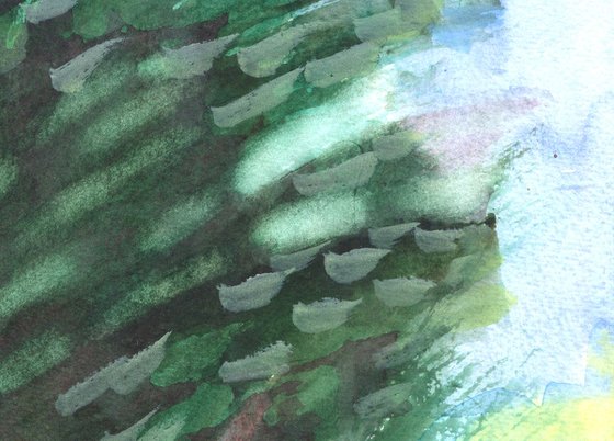 Pink Cottage in the Forest