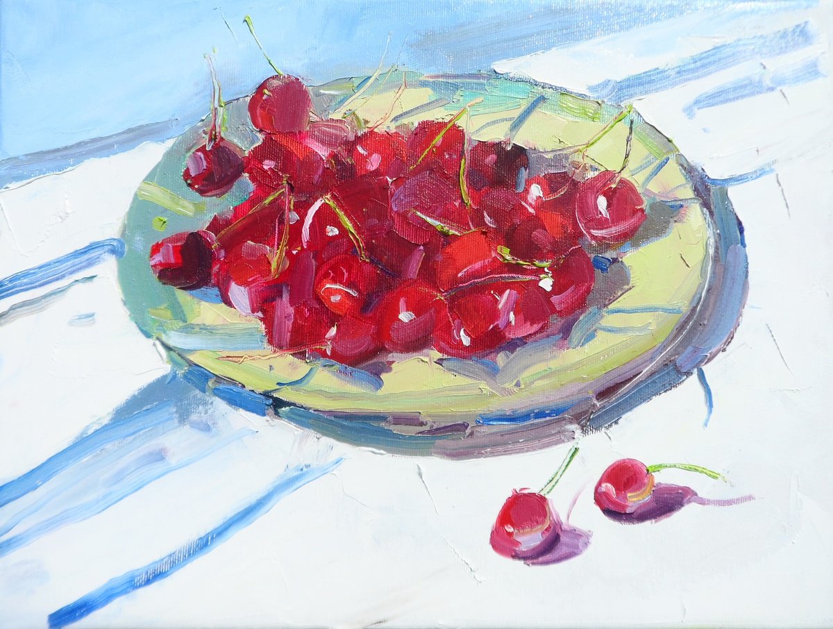 Cherry By Yehor Dulin, 16 X 12, Artwork For Sale On Artfinder