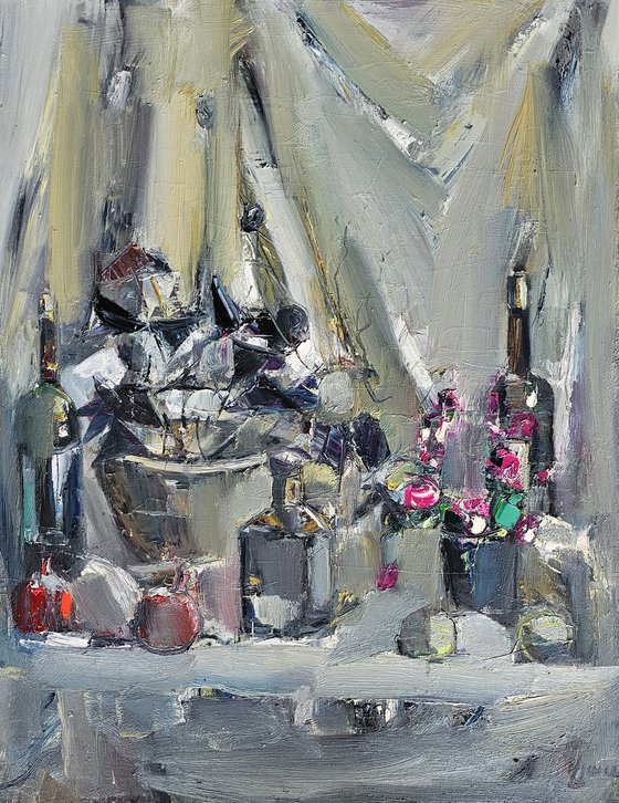 Silver Table, Crimson Fruit