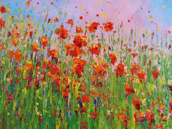 Summer Poppy field