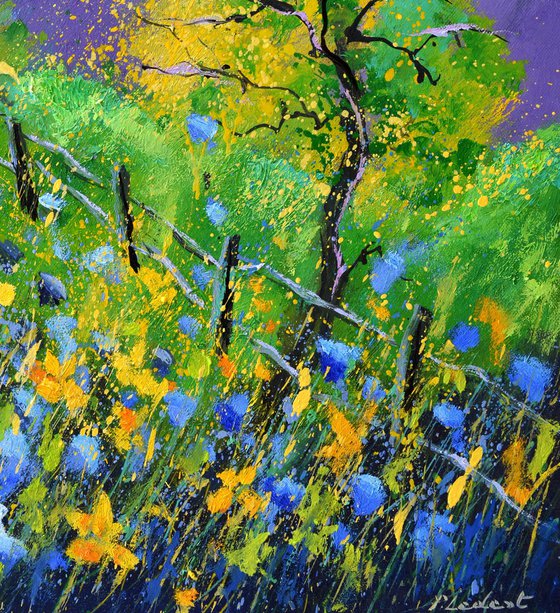 Two trees in summer