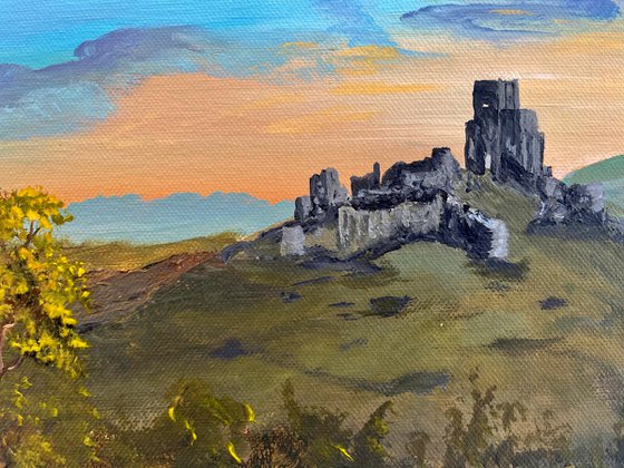 Corfe Castle in Dorset