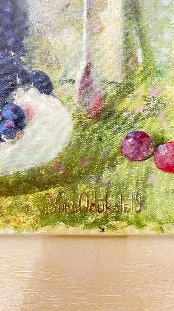 Pink grape Large fruit art