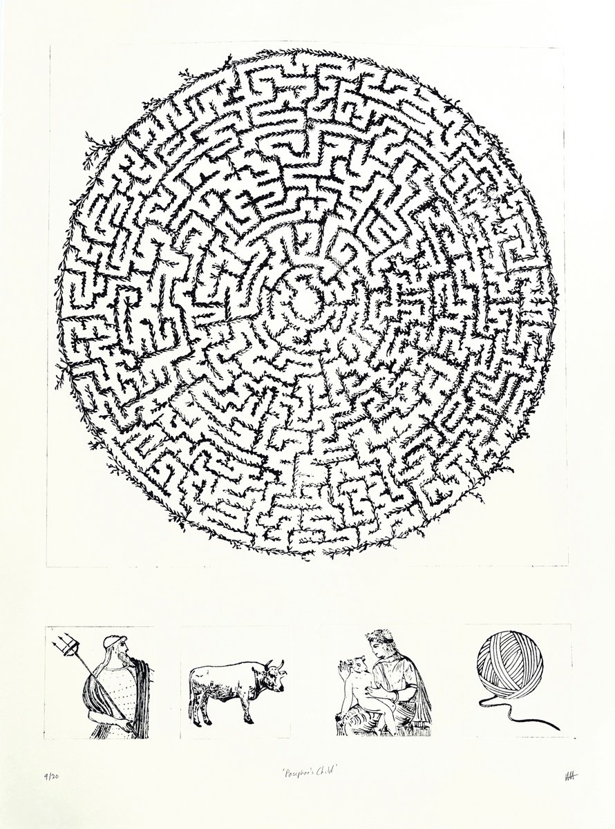 Botanical Etchings & Engravings By Michelle Hinshelwood, 22 X 30", Pasiphae
