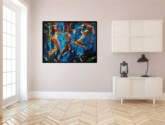 Interior blue