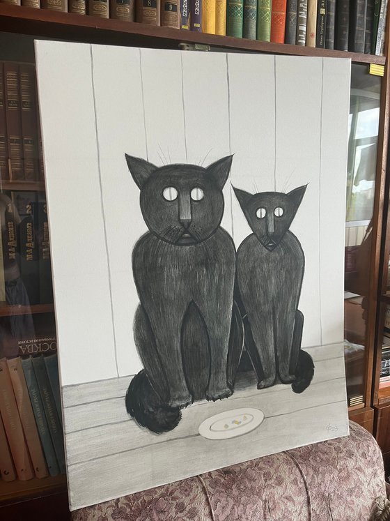 Cat Artwork-The Cat’s Family