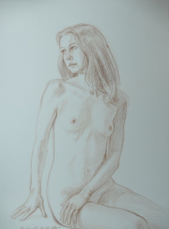 Seated female nude