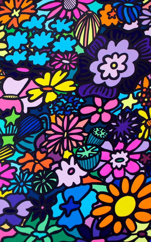 Wildflower Bed by Kev Munday