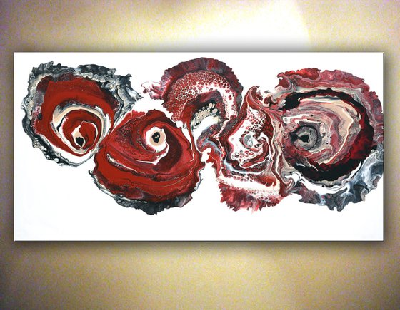 Red Melody -  Large Abstract Painting