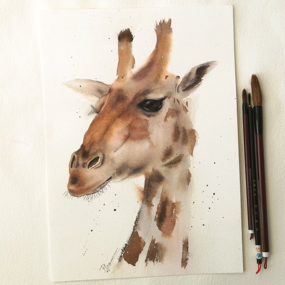 giraffe portrait