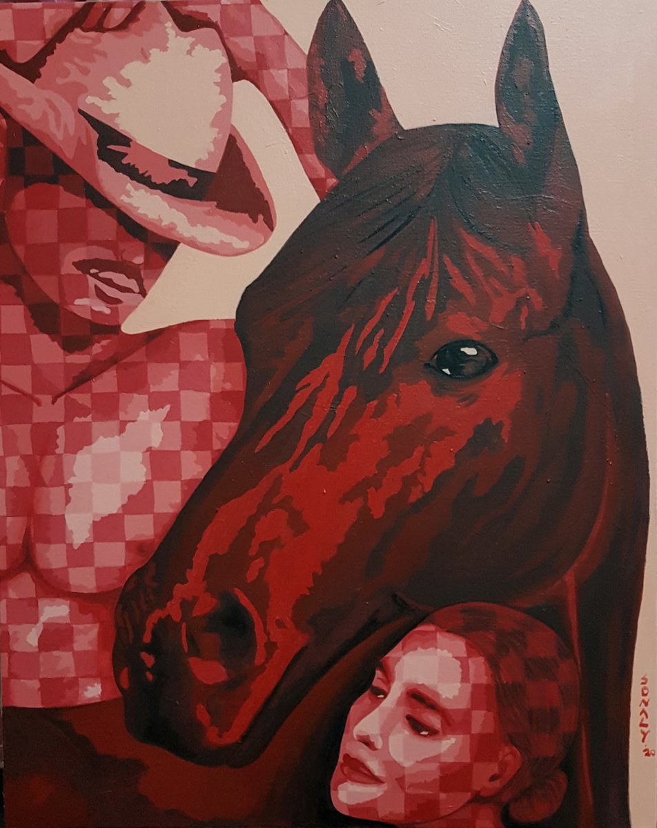 Couple and Horse by Sonaly Gandhi