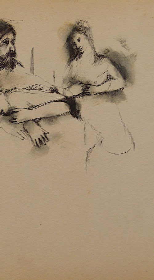 Asleep, 24x32 cm by Frederic Belaubre