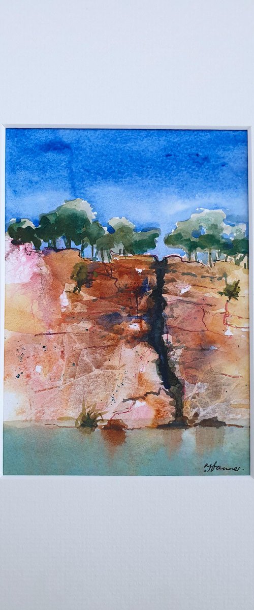Trees above Blue Pool by Teresa Tanner