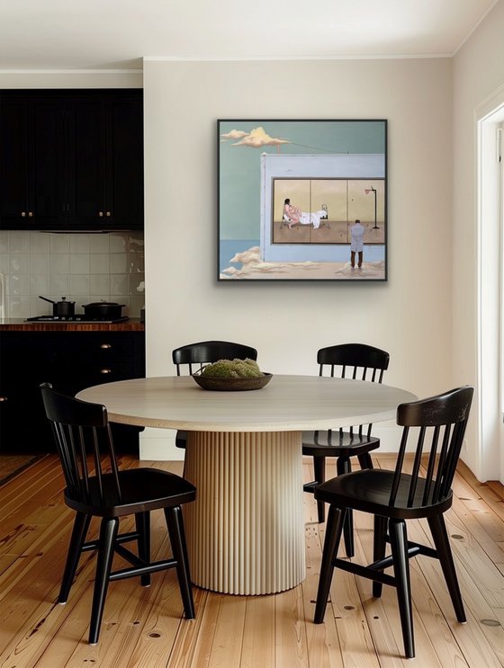 "Soaring in the clouds"