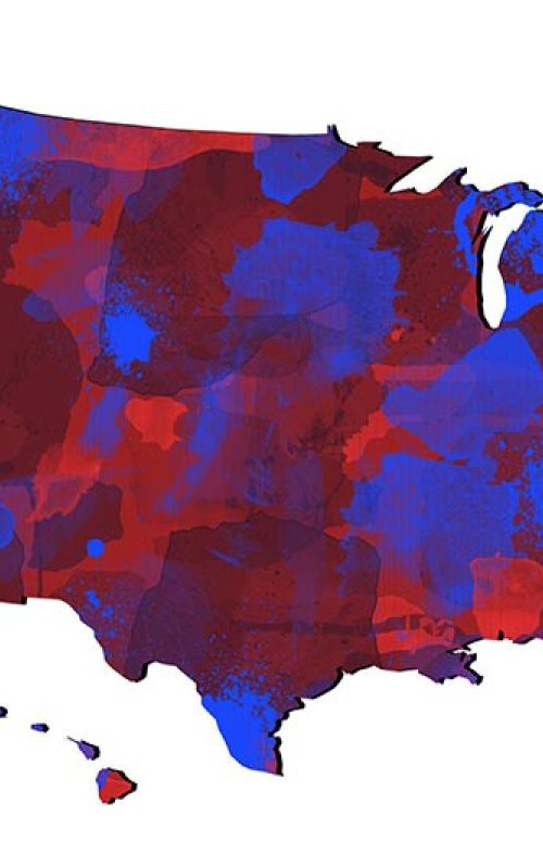 USA Map 6 by Marlene Watson